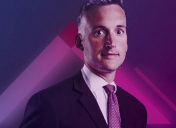 Image of Steven Birch on a neon pink and purple background