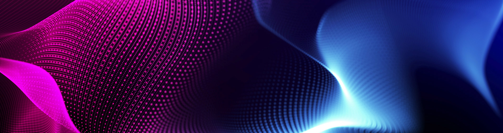 Neon Wavy Lines In Blue And Pink