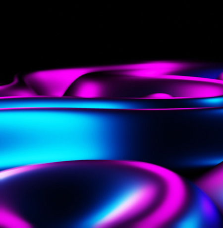 Abstract smooth purple and blue swirls