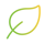 Green and yellow leaf outline