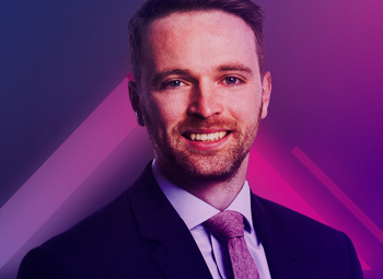 Image of Jack Richards on a neon pink and purple background