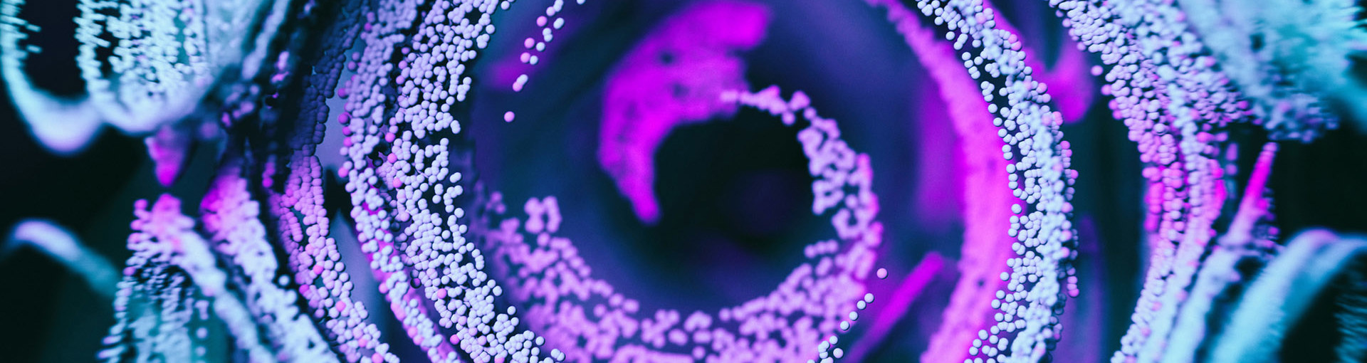 Abstract close up of a stamen with neon pollen