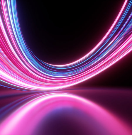 Purple and pink neon lighting