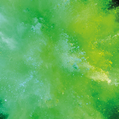 Green colour explosion 