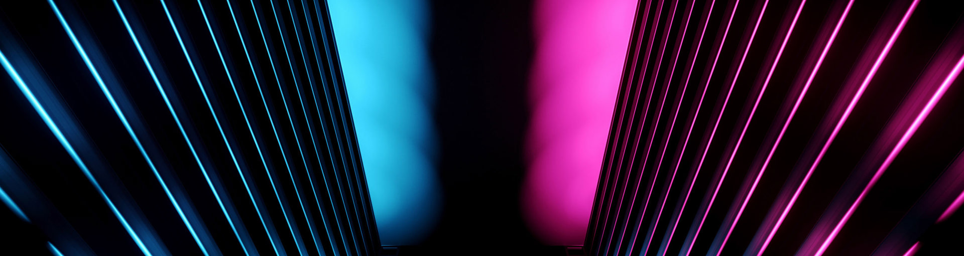 Pink and blue abstract lighting