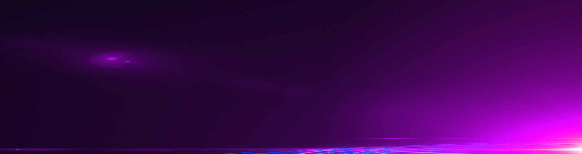 Abstract image of fine neon lines going into the horizon